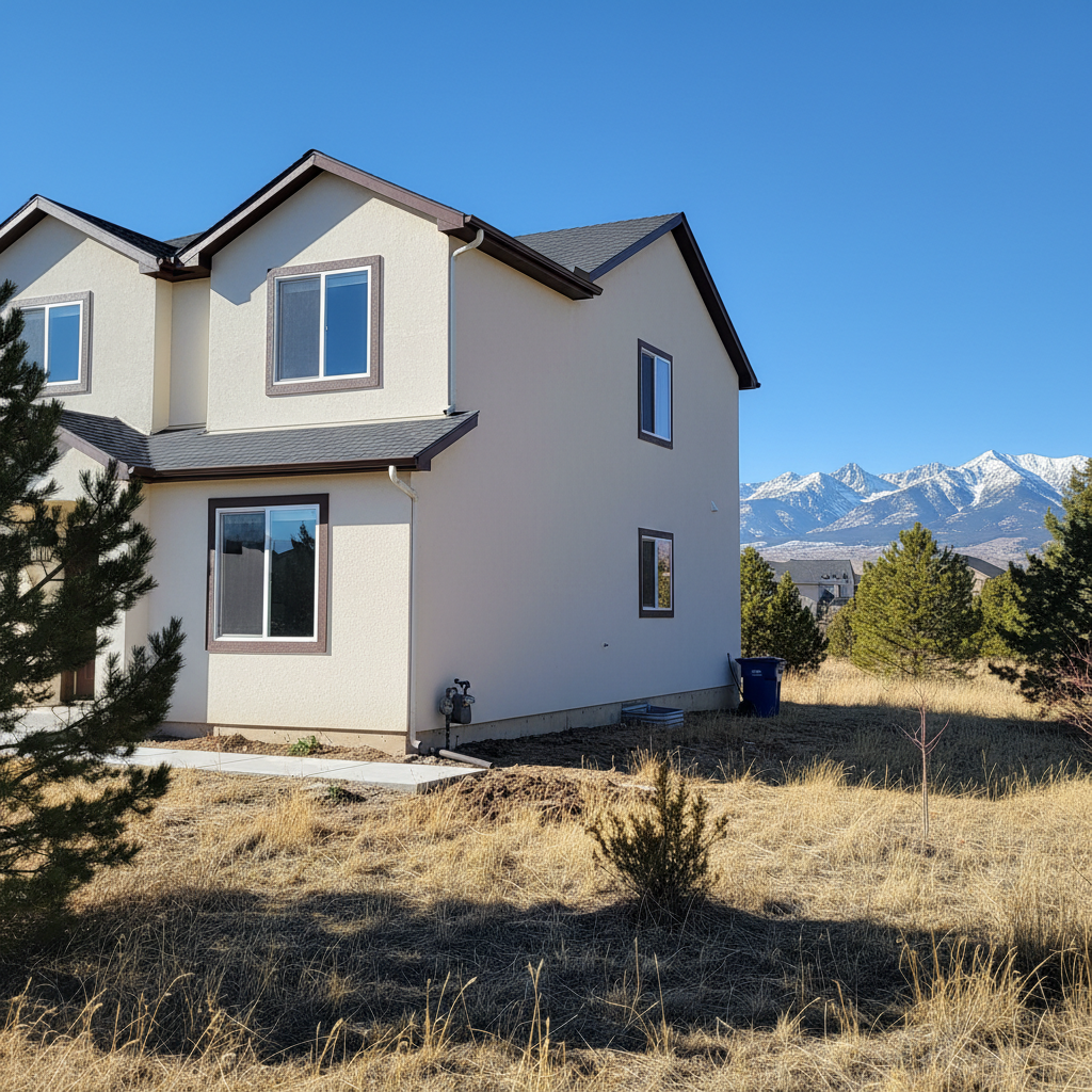 Completed stucco replacement work at a residential property in Sandy, UT