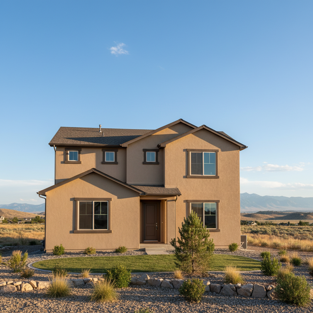 Completed residential stucco work at a residential property in West Jordan, UT
