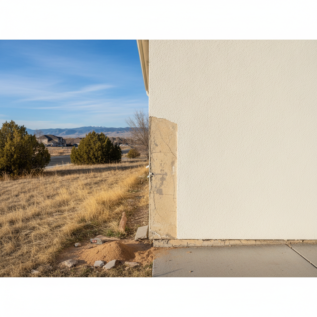Completed stucco installation work at a residential property in South Jordan, UT