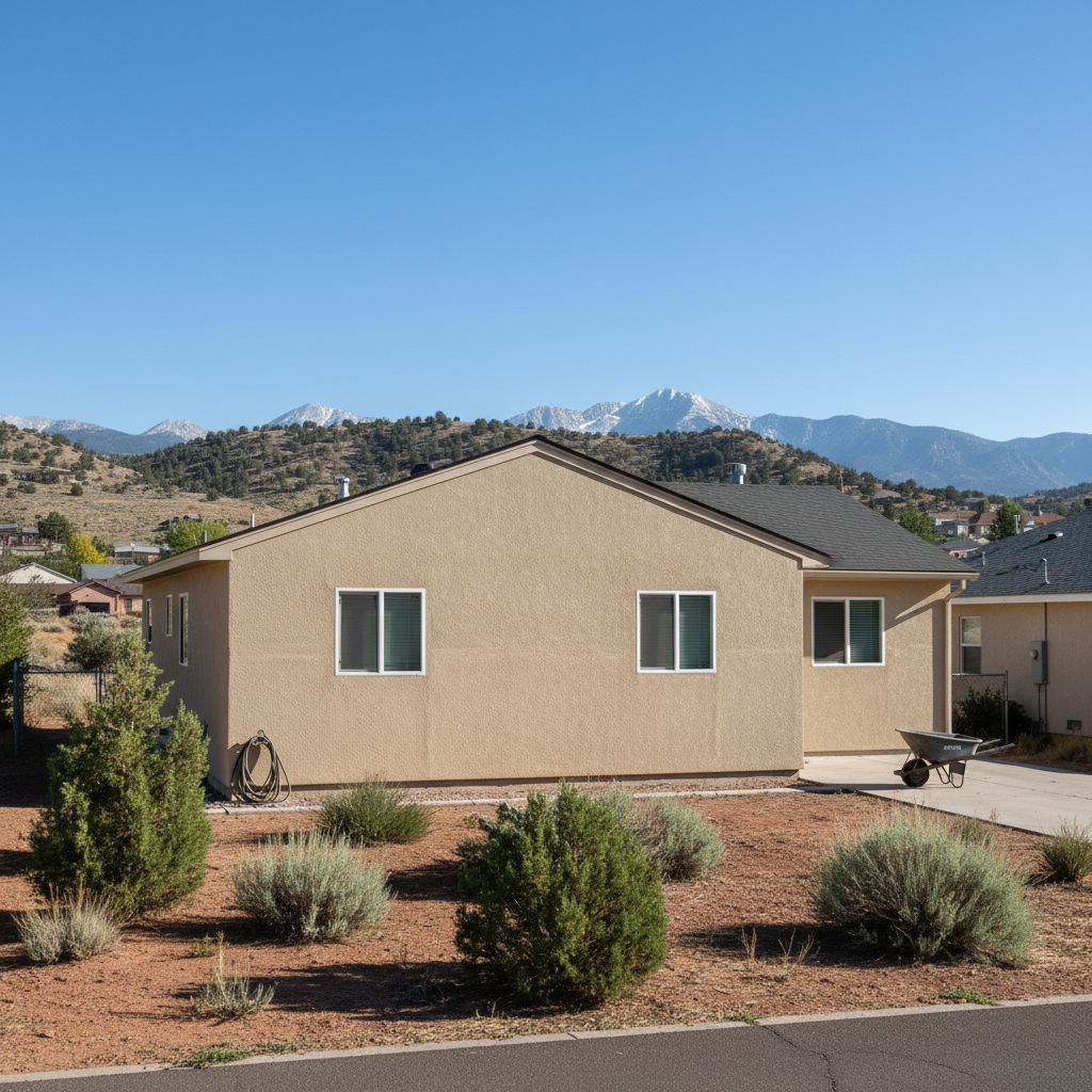 Completed stucco redashing work at a residential property in Sandy, UT