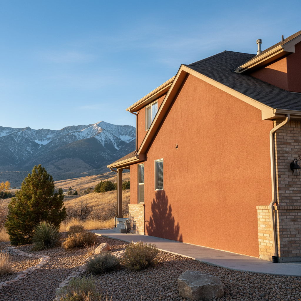 Completed stucco redashing work at a residential property in Ogden, UT