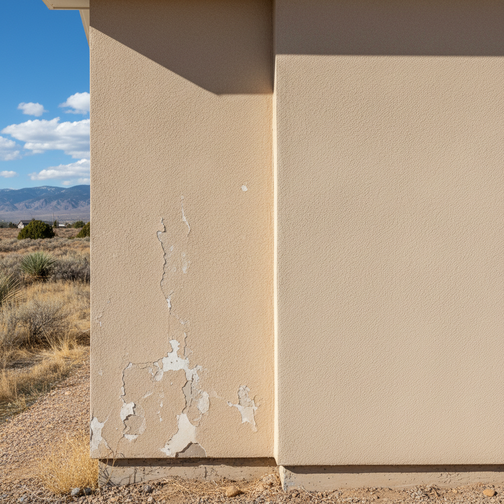 Completed stucco installation work at a residential property in Lehi, UT