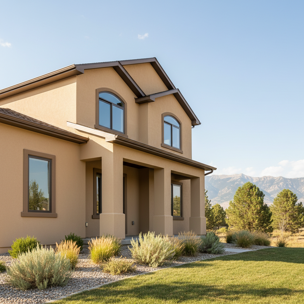 Completed commercial stucco work at a residential property in Orem, UT