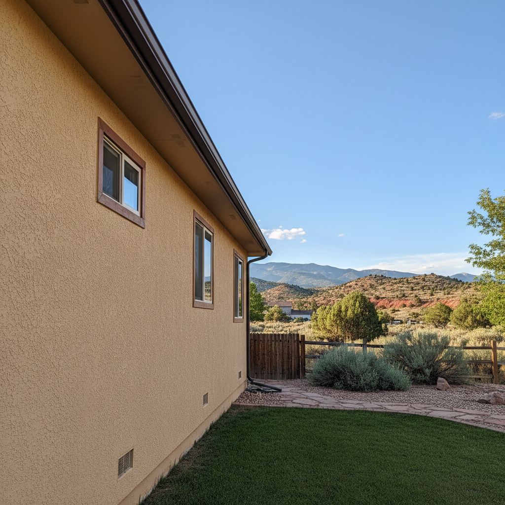 Completed residential stucco work at a residential property in Provo, UT