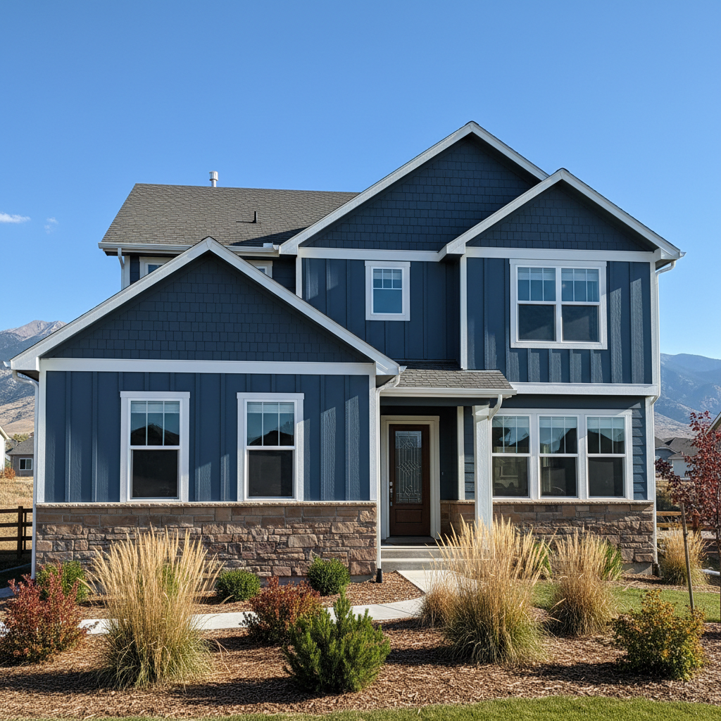 Completed james hardie siding work at a residential property in South Jordan, UT