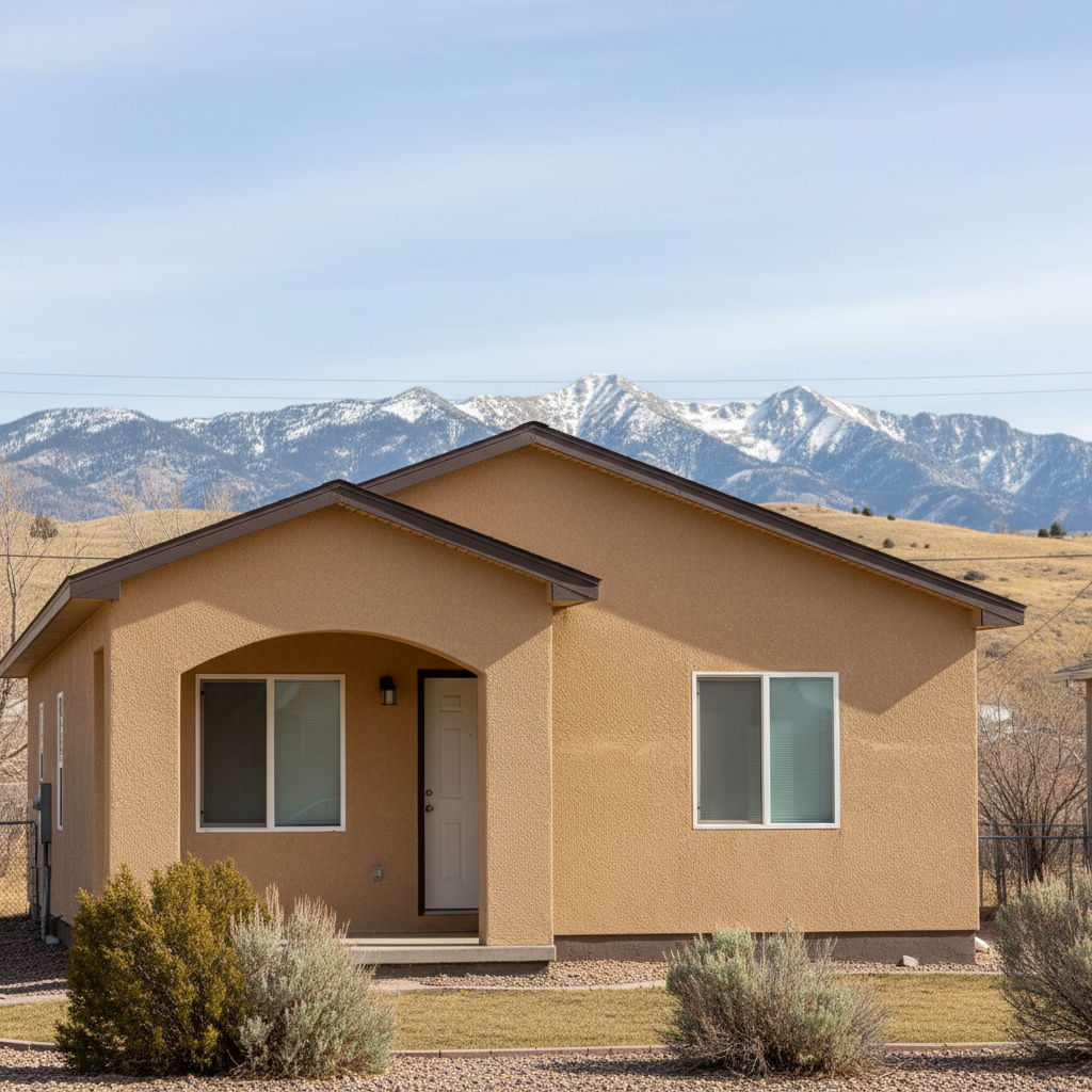 Completed stucco redashing work at a residential property in Layton, UT