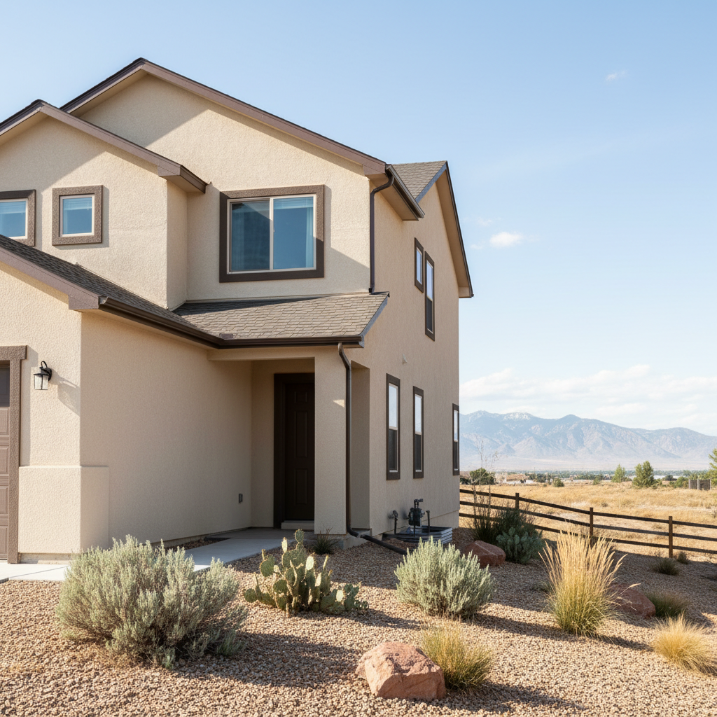 Completed stucco replacement work at a residential property in South Jordan, UT