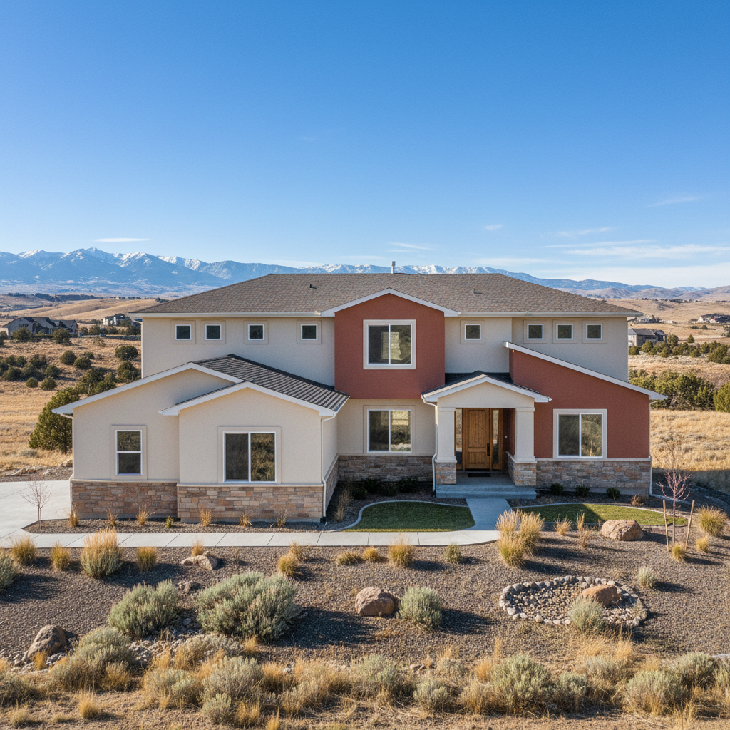 Completed commercial stucco work at a residential property in West Jordan, UT