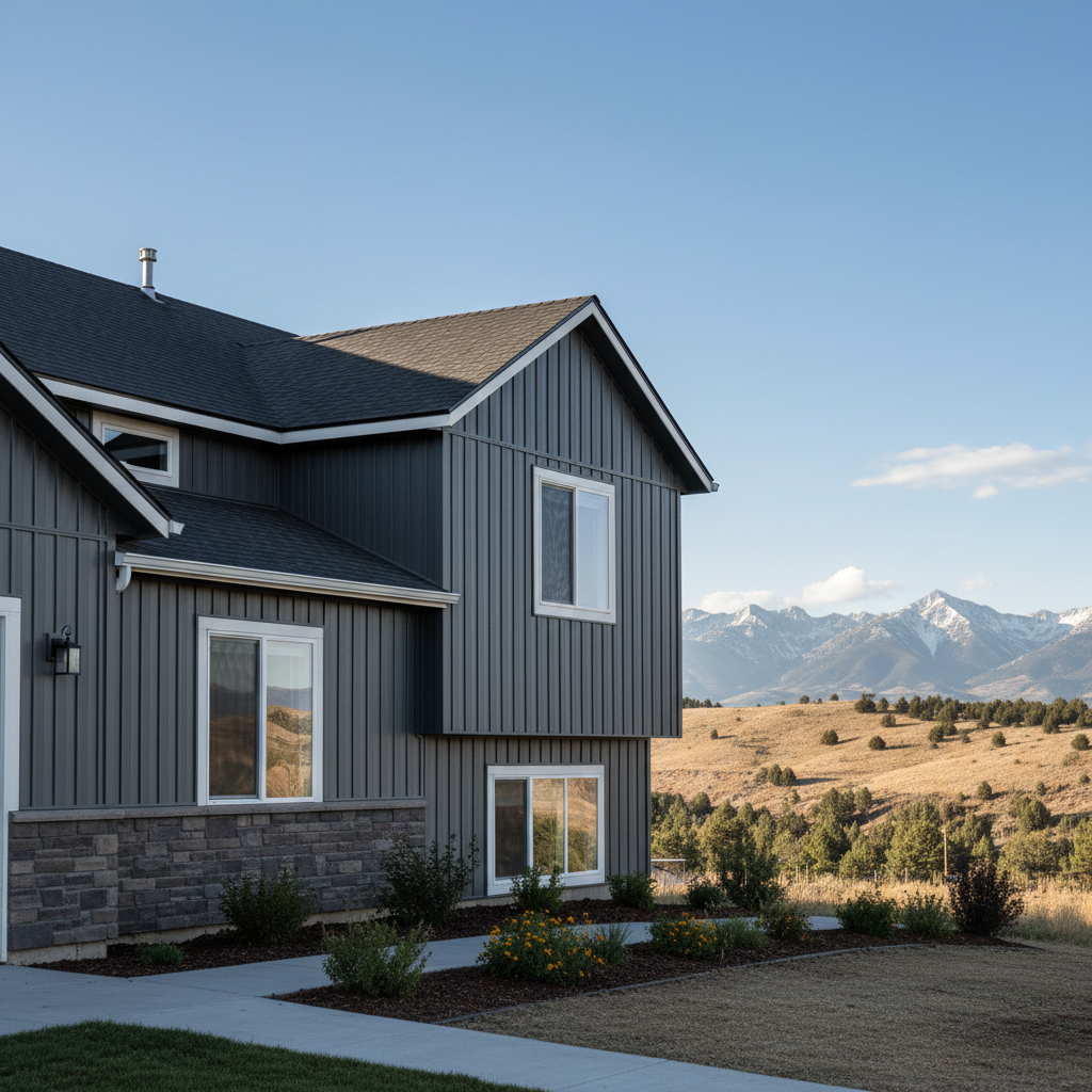 Completed metal siding work at a residential property in Millcreek, UT