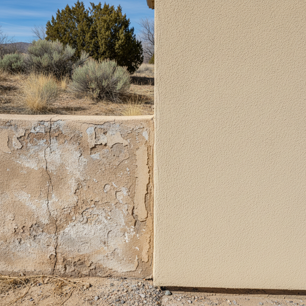 Completed residential stucco work at a residential property in South Jordan, UT