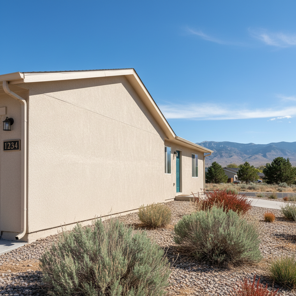 Completed stucco replacement work at a residential property in South Jordan, UT