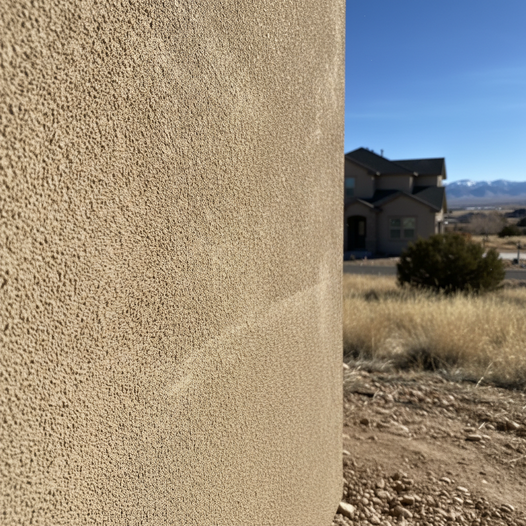 Completed stucco repair work at a residential property in Herriman, UT