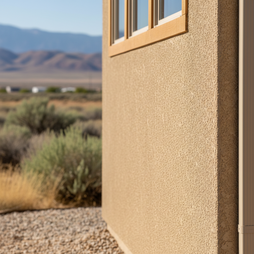 Completed stucco replacement work at a residential property in Layton, UT