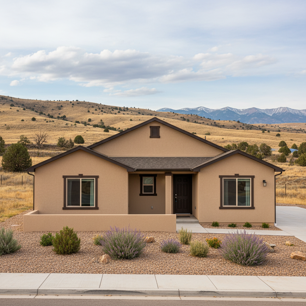 Completed stucco replacement work at a residential property in Eagle Mountain, UT