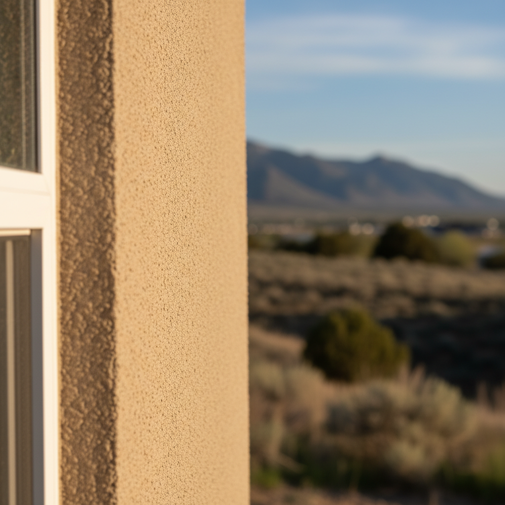 Completed stucco painting work at a residential property in Saratoga Springs, UT