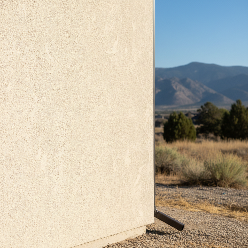 Completed residential stucco work at a residential property in Eagle Mountain, UT