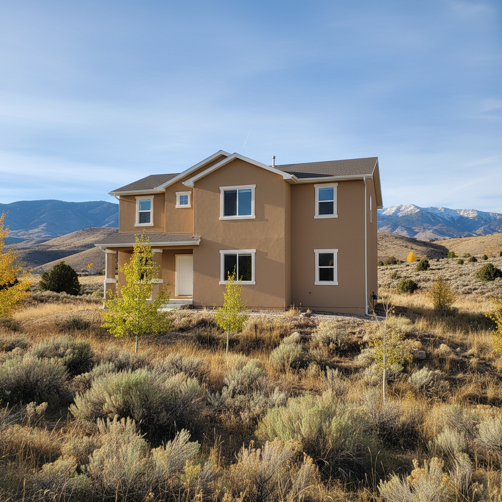 Completed commercial stucco work at a residential property in Herriman, UT