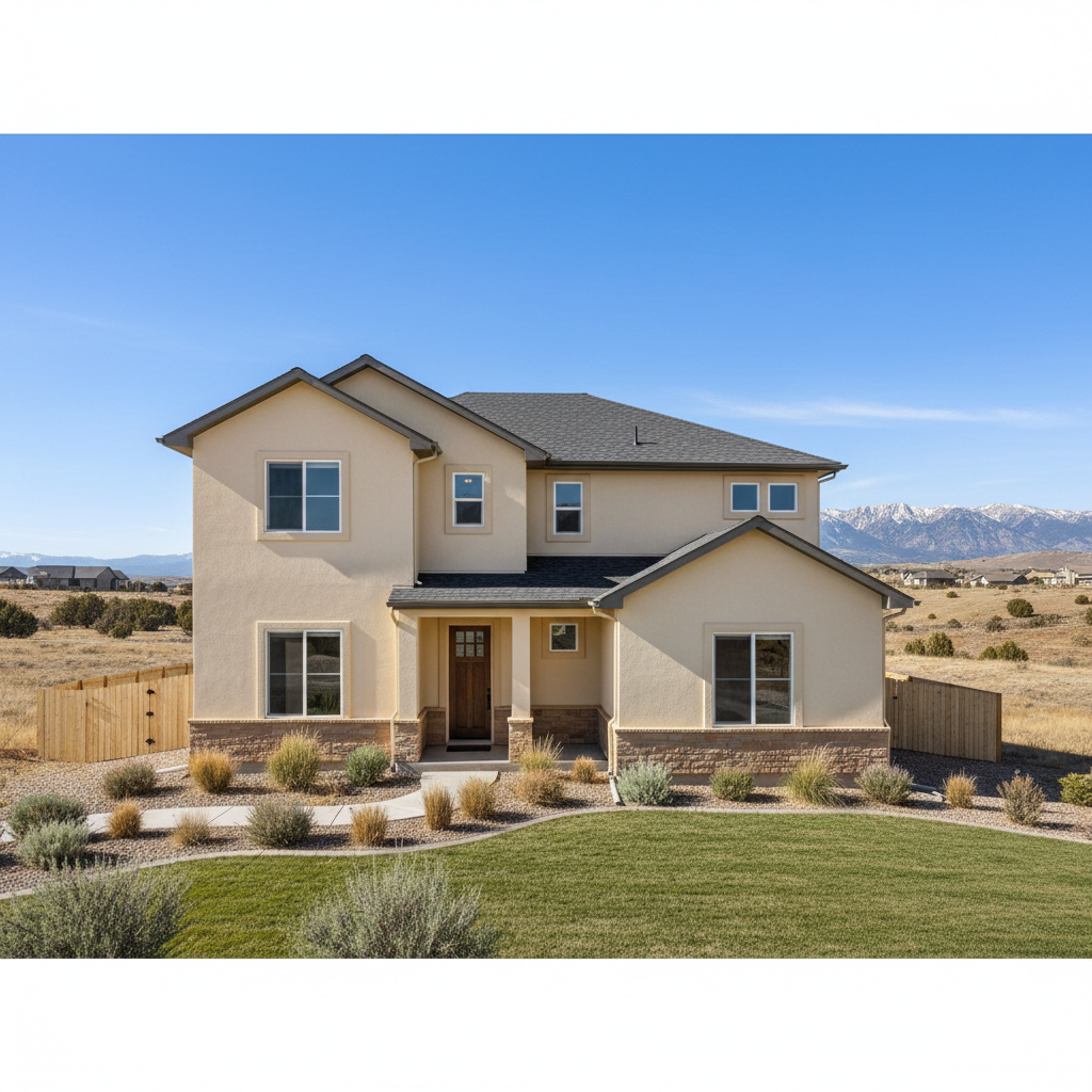 Completed eifs installation work at a residential property in South Jordan, UT