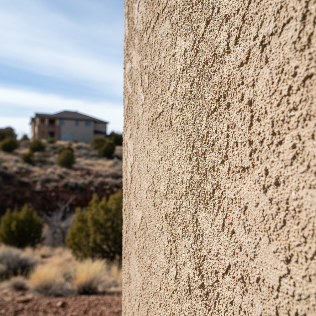 Completed stucco installation work at a residential property in Millcreek, UT