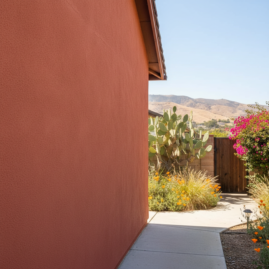 Completed stucco redashing work at a residential property in San Dimas, CA