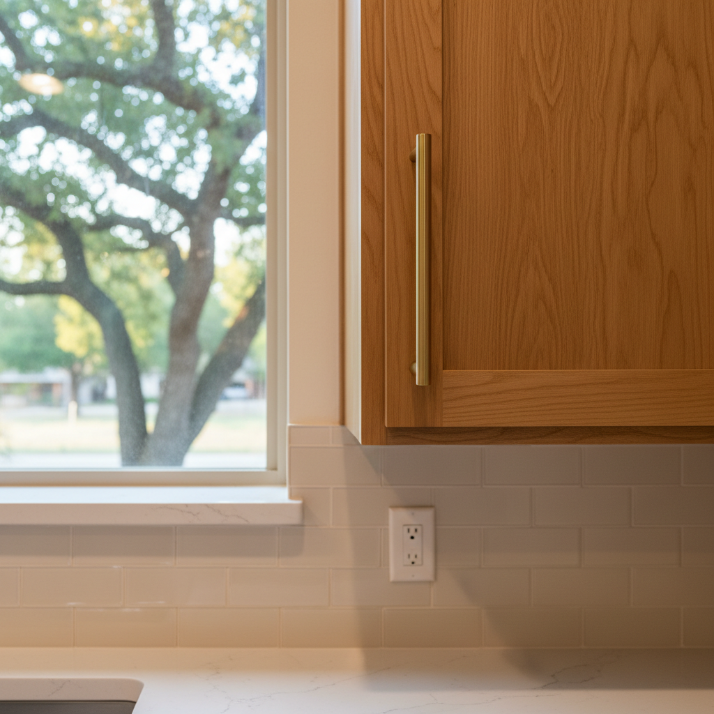 Completed cabinet installation work at a residential property in Lakeway, TX