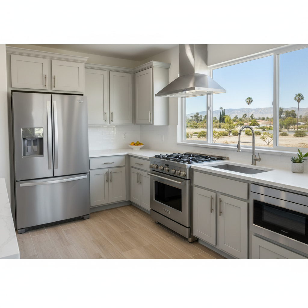 Completed appliance installation work at a residential property in Inglewood, CA