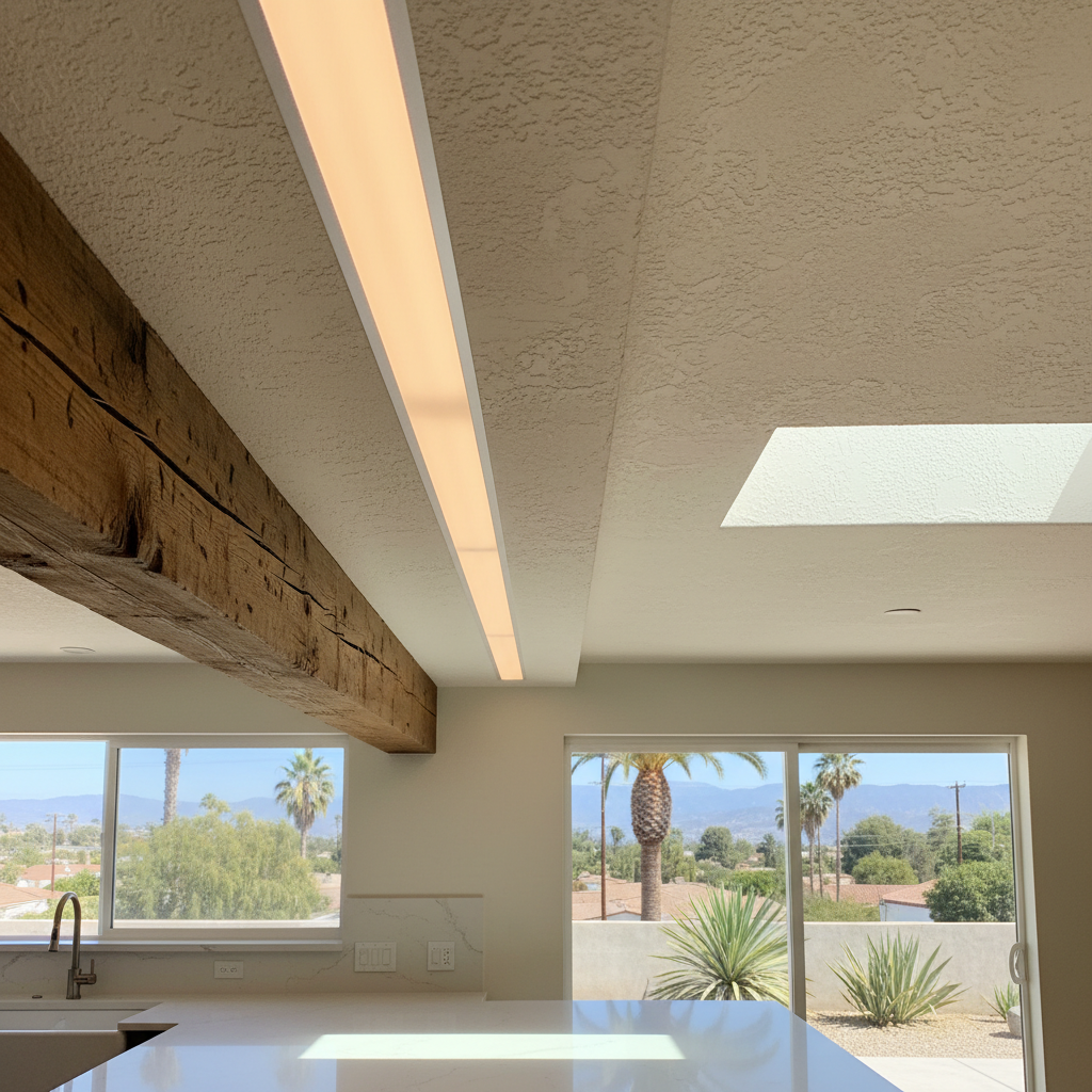 Completed kitchen lighting work at a residential property in Inglewood, CA