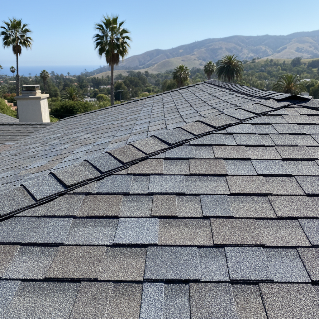 Completed new construction roofing work at a residential property in Santa Monica, CA