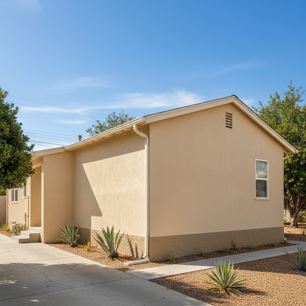 Completed stucco inspection work at a residential property in Riverside, CA