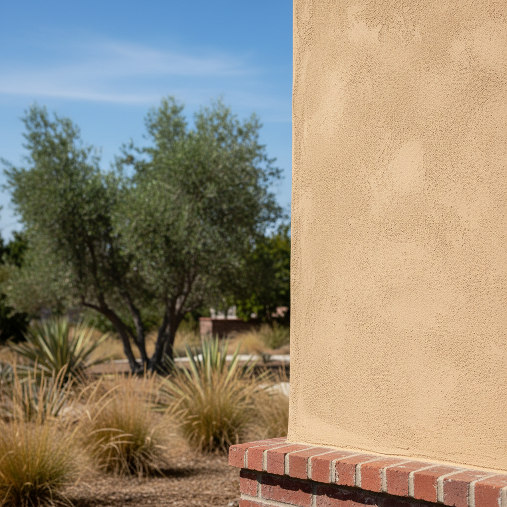 Completed stucco removal work at a residential property in Azusa, CA