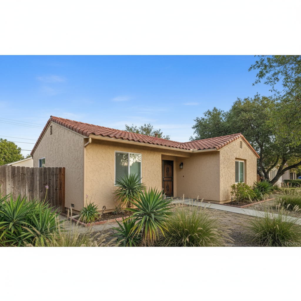 Completed commercial stucco work at a residential property in Azusa, CA