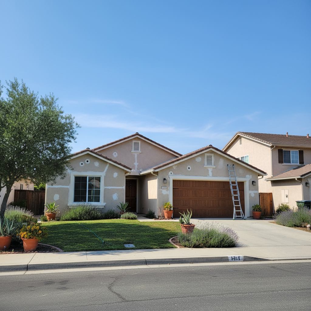 Completed stucco inspection work at a residential property in Sunnyvale, CA