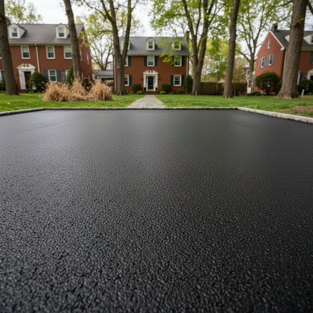 Completed slurry coating work at a residential property in Philadelphia, PA