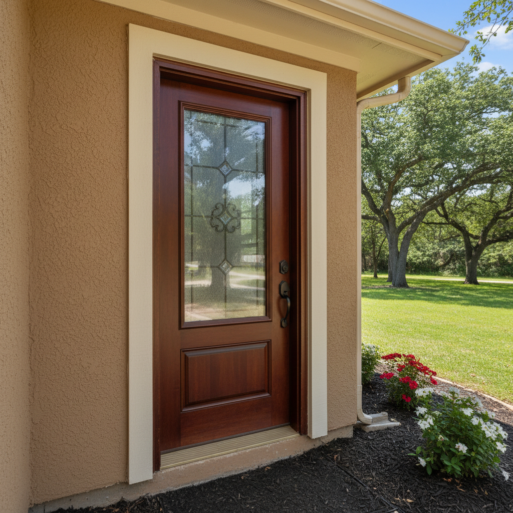 Completed door installation work at a residential property in Jester, TX