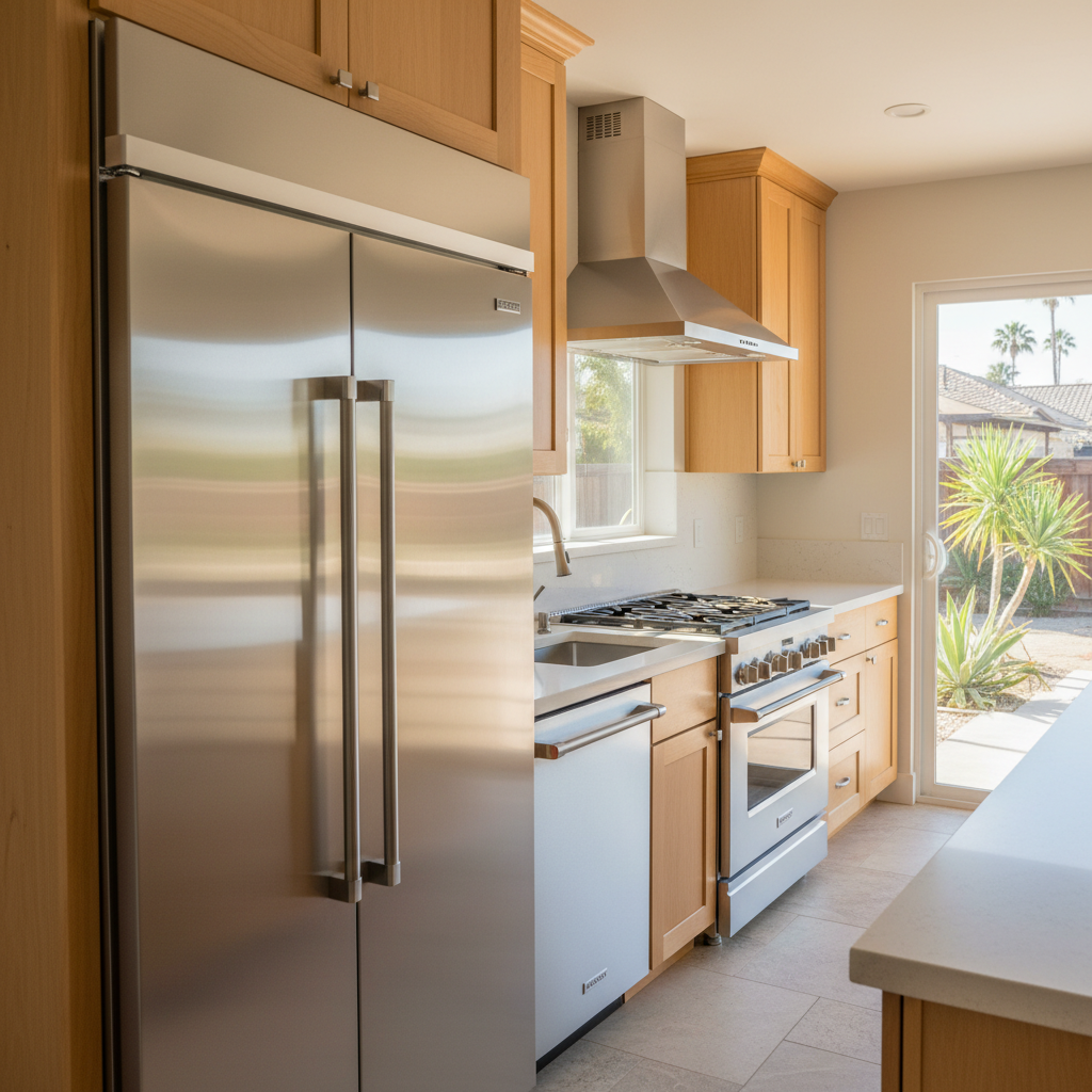 Completed appliance installation work at a residential property in Downey, CA