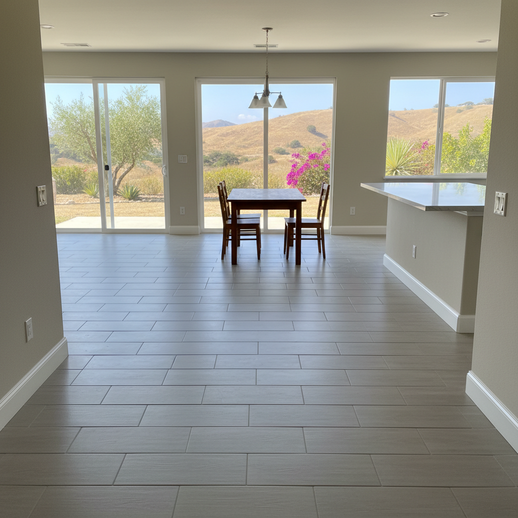 Completed kitchen flooring work at a residential property in Ventura, CA