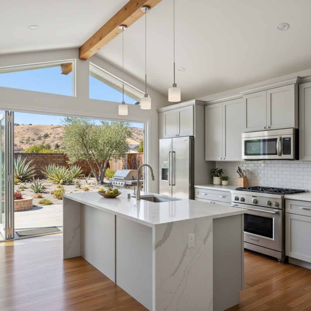 Completed open kitchen conversion work at a residential property in Ventura, CA