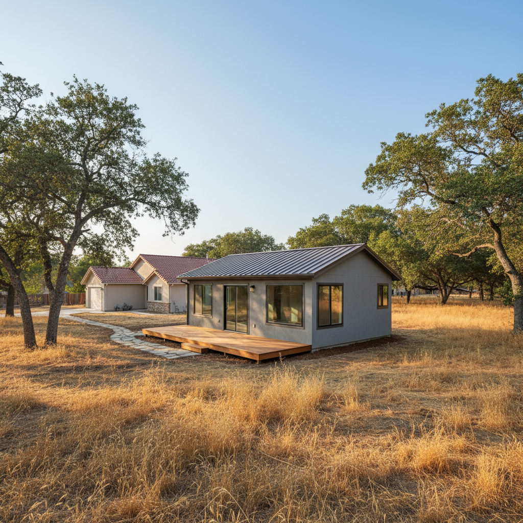 Completed detached adu work at a residential property in Oakdale, CA