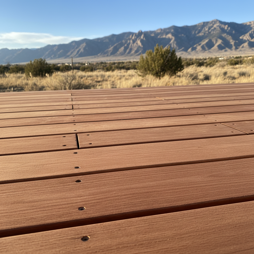 Completed deck construction work at a residential property in Ogden, UT