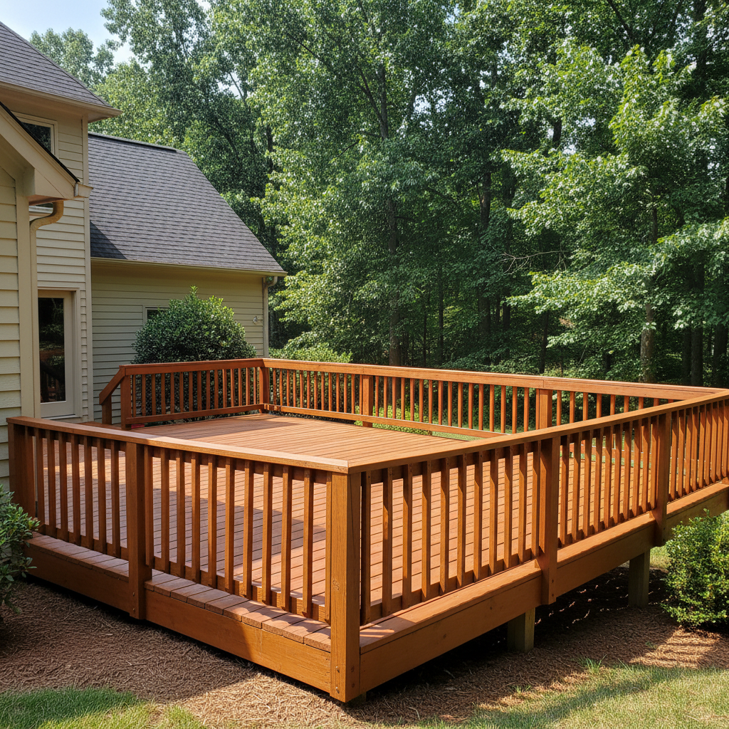 Completed deck painting & staining work at a residential property in Halls, TN