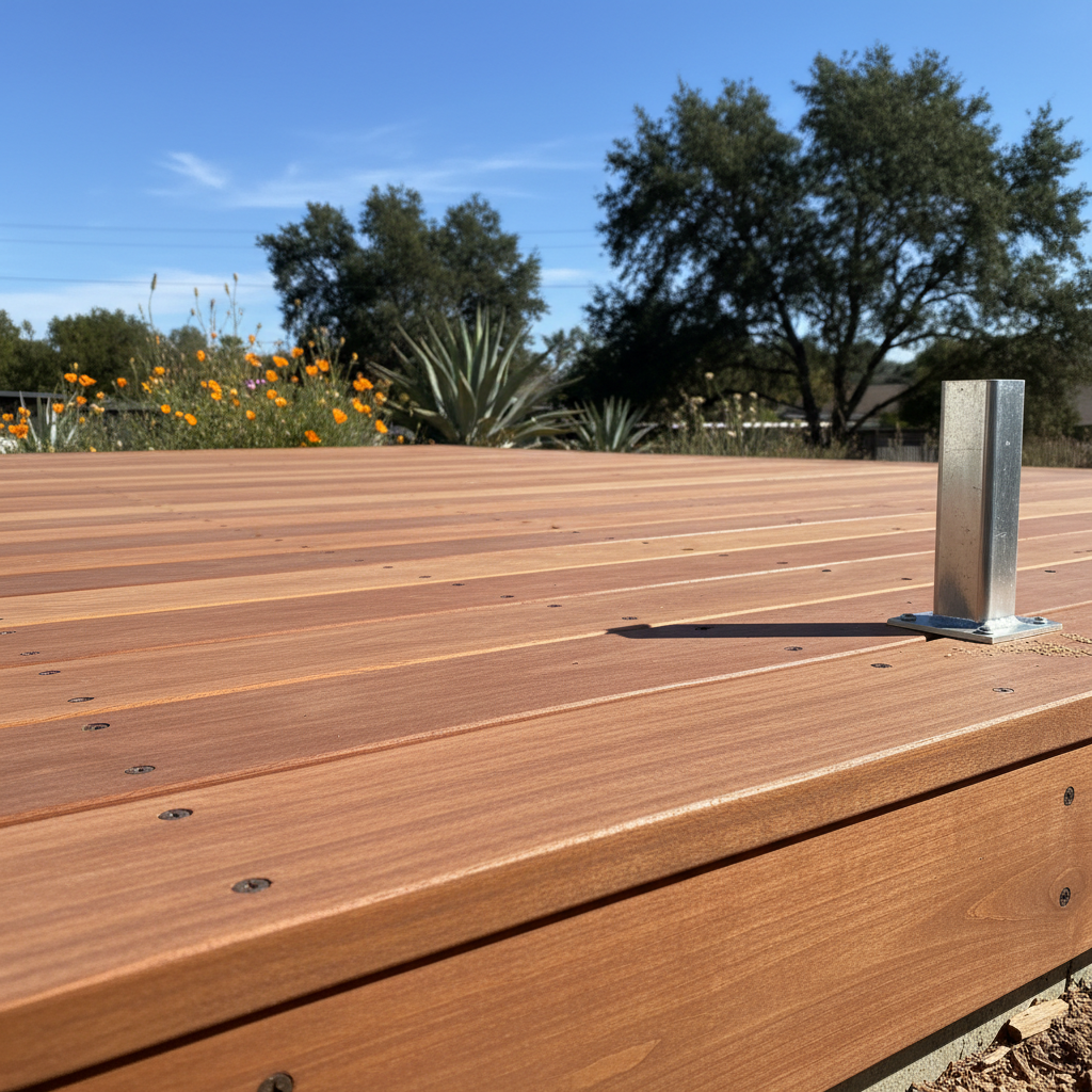 Completed deck repair work at a residential property in Vista, CA