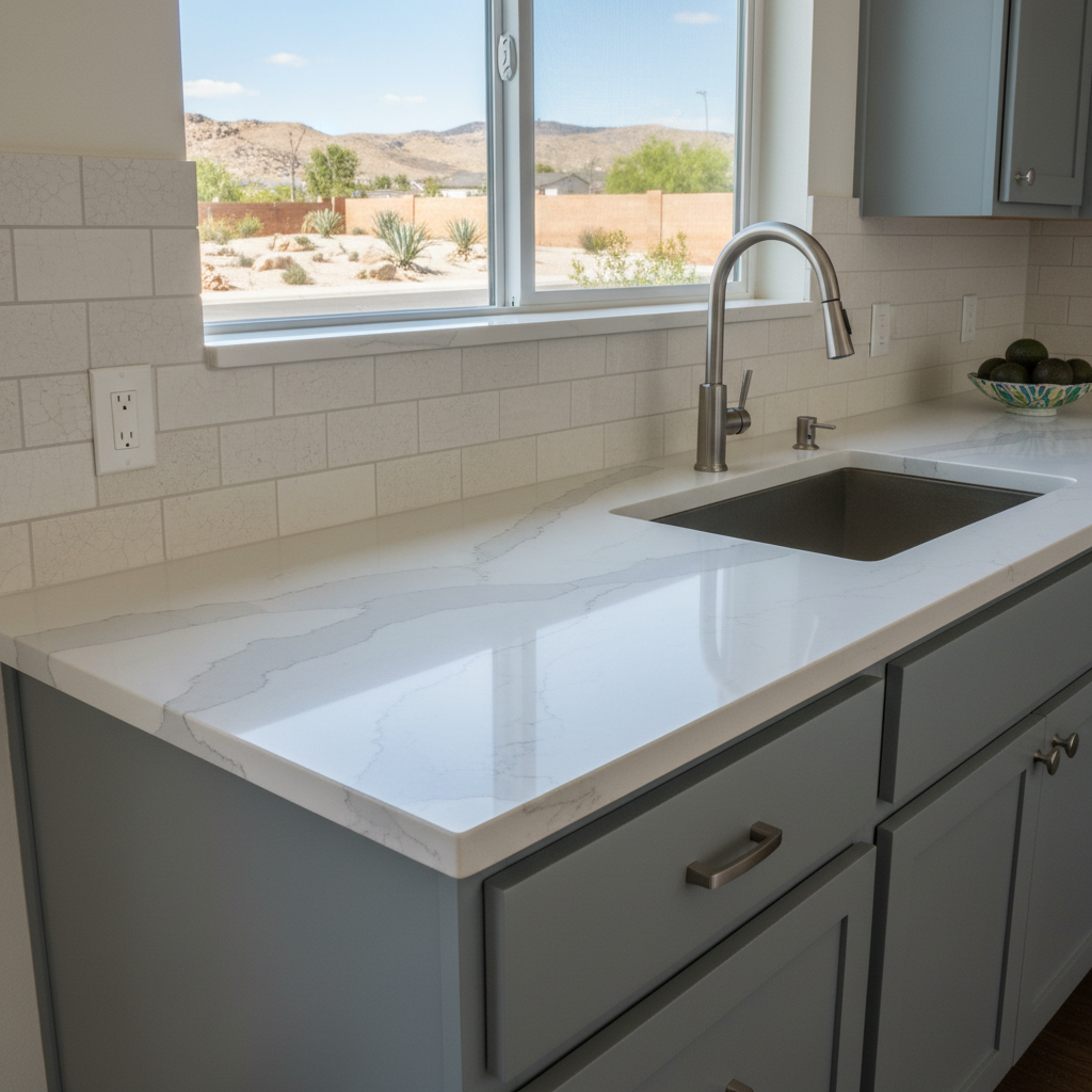 Completed kitchen remodel work at a residential property in Fontana, CA