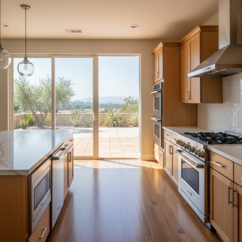 Completed appliance installation work at a residential property in Riverside, CA