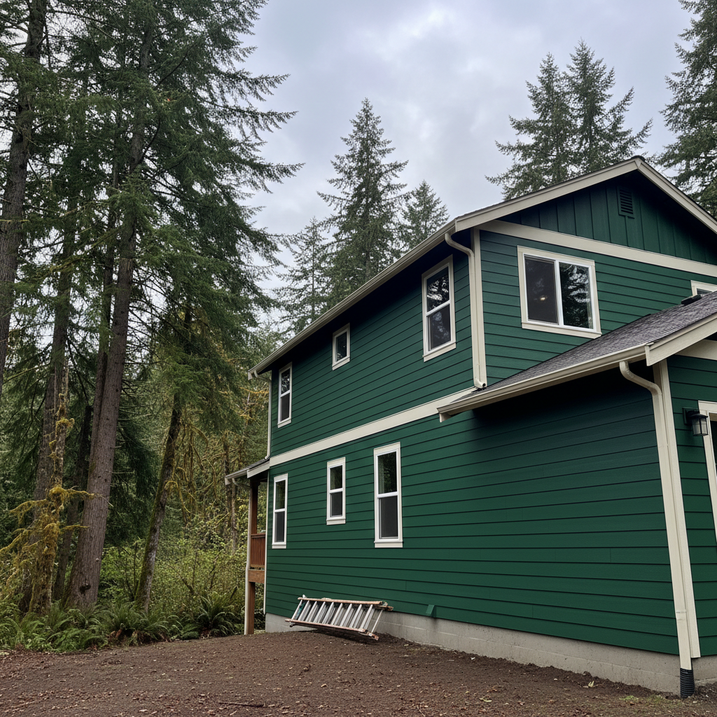 Completed commercial painting work at a residential property in Spanaway, WA