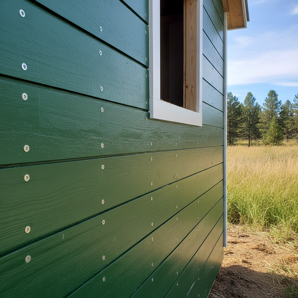 Completed garages work at a residential property in Kalispell, MT