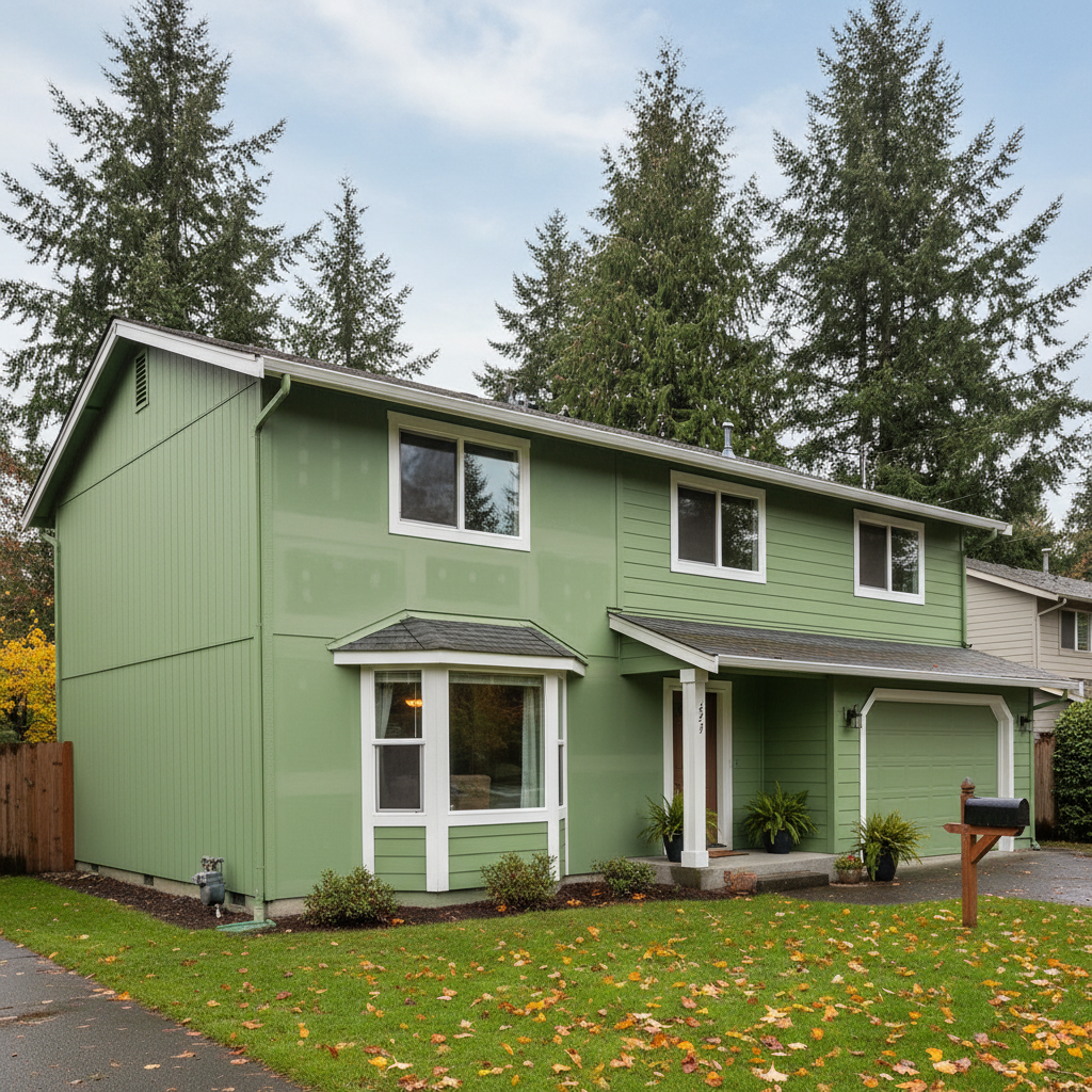 Completed drywall repair and painting work at a residential property in Burien, WA
