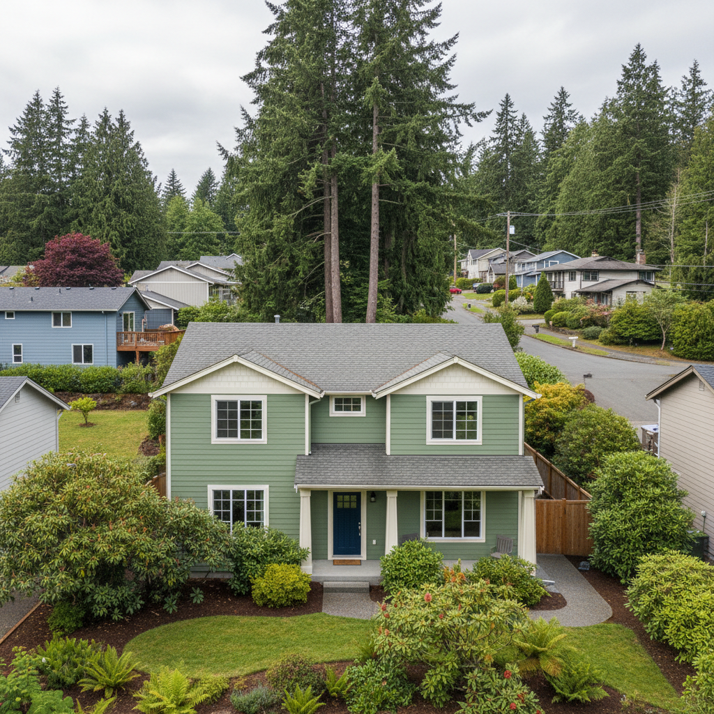 Completed color consultation work at a residential property in Shoreline, WA