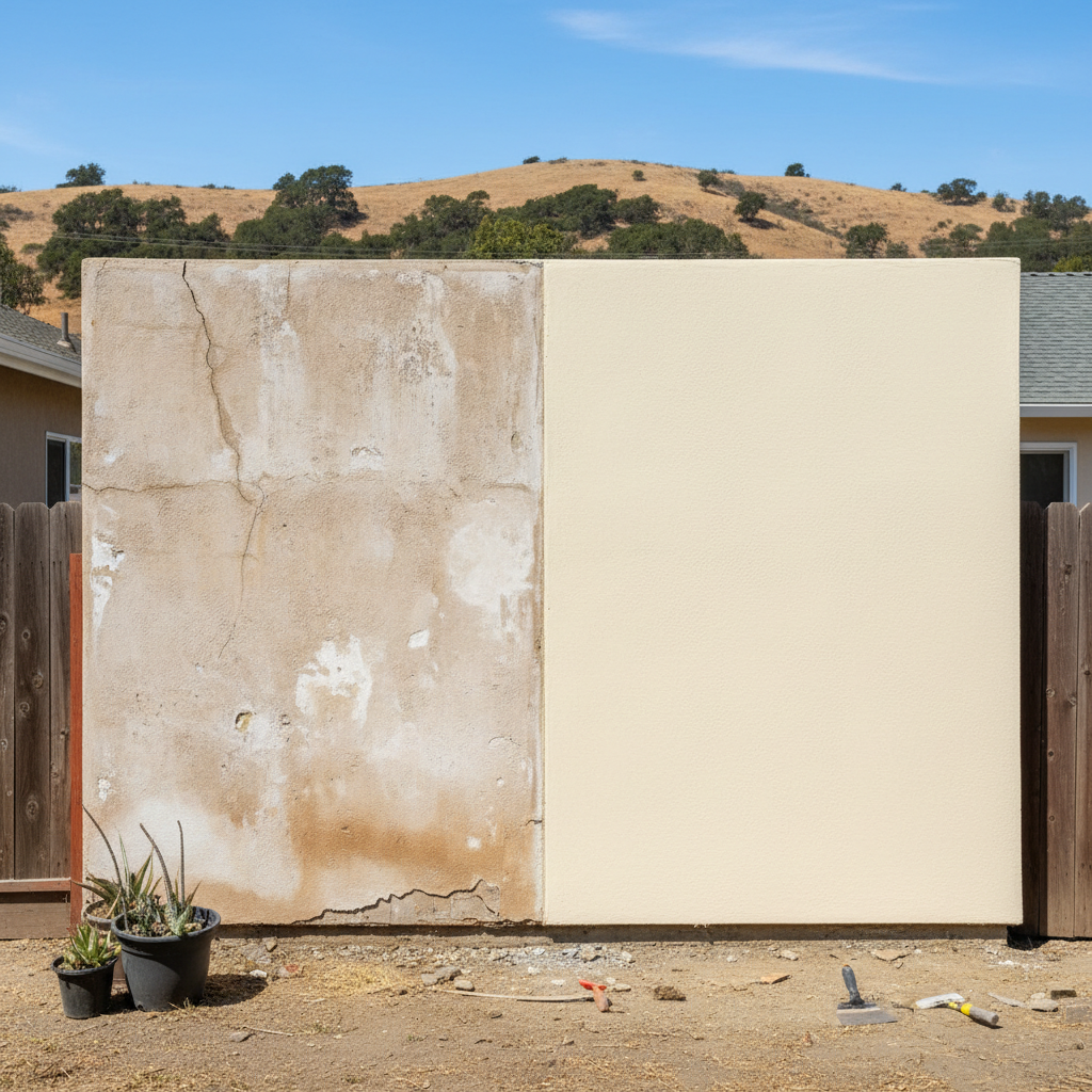 Completed eifs installation work at a residential property in San Bruno, CA