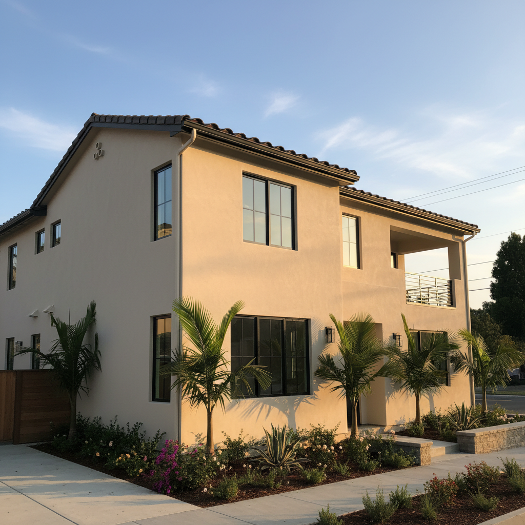 Completed commercial stucco work at a residential property in Alameda, CA