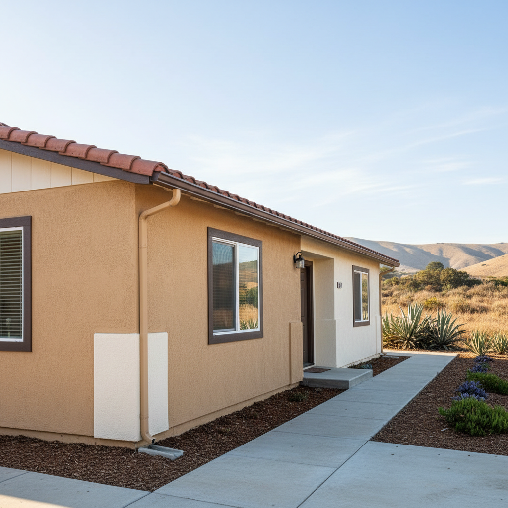Completed commercial stucco work at a residential property in Marina, CA